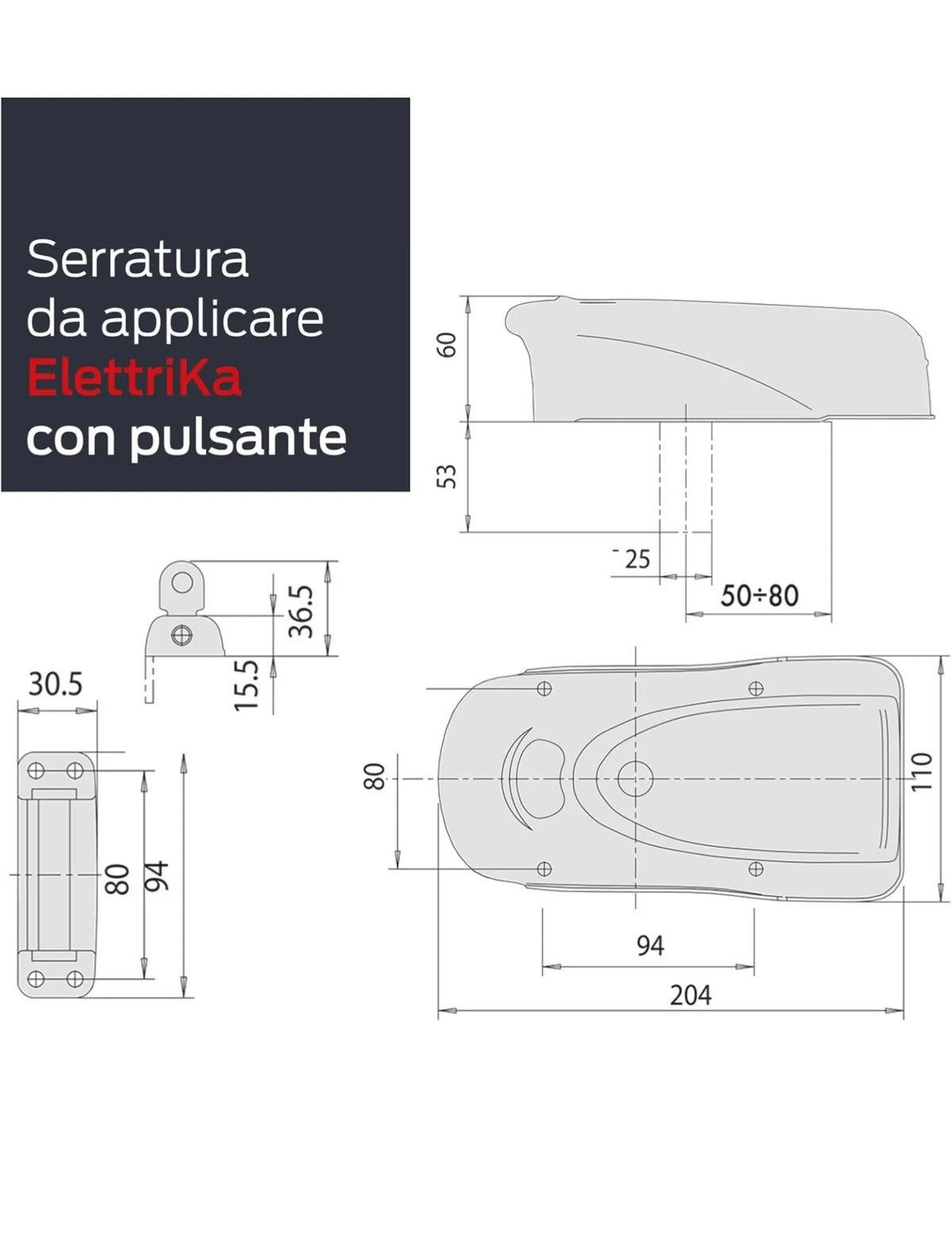 Cerradura Electrica Metal CISA