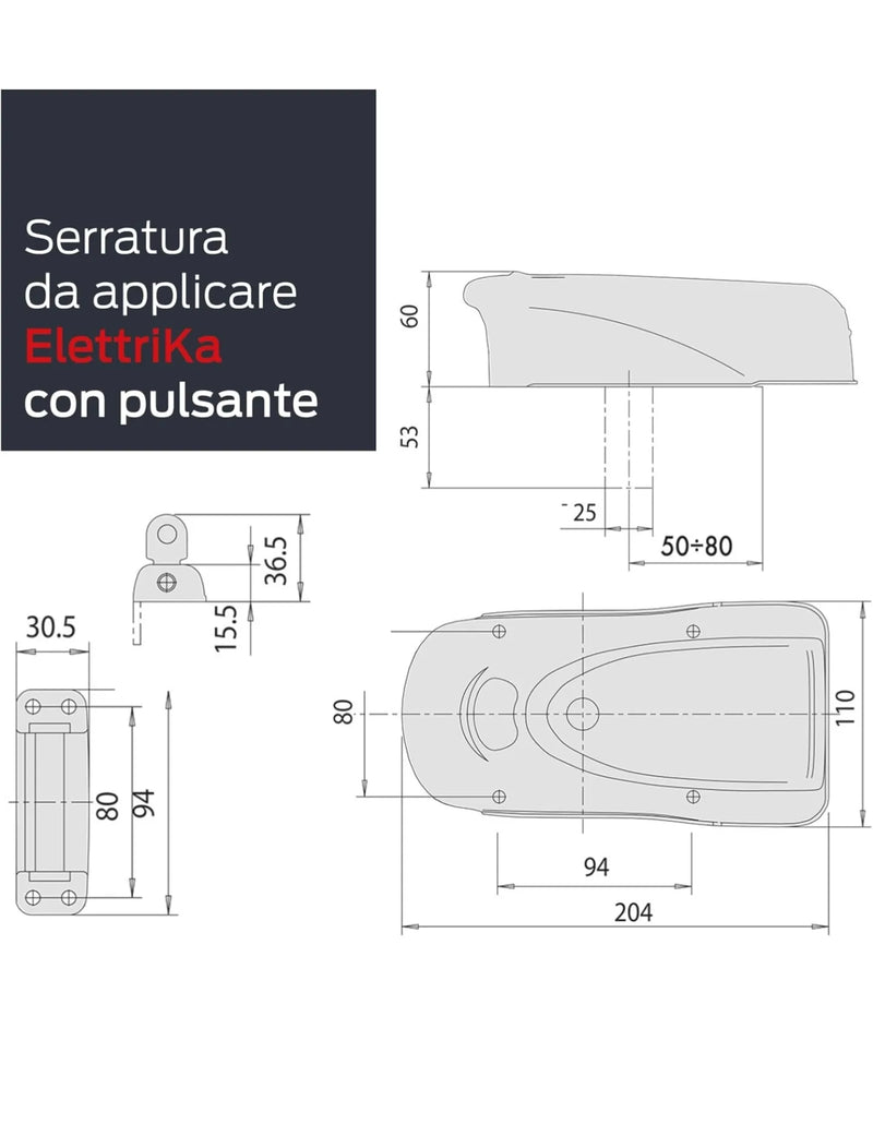 Cerradura Electrica Metal CISA