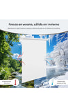 WOLTU Estor Opaco sin Taladrar, Persiana Enrollable, Estores Enrollables Blackout Termicos para Puertas y Ventanas, Protección Privacidad, 60x160 cm [Ancho de Tela: 56 cm], Blanco 60x160