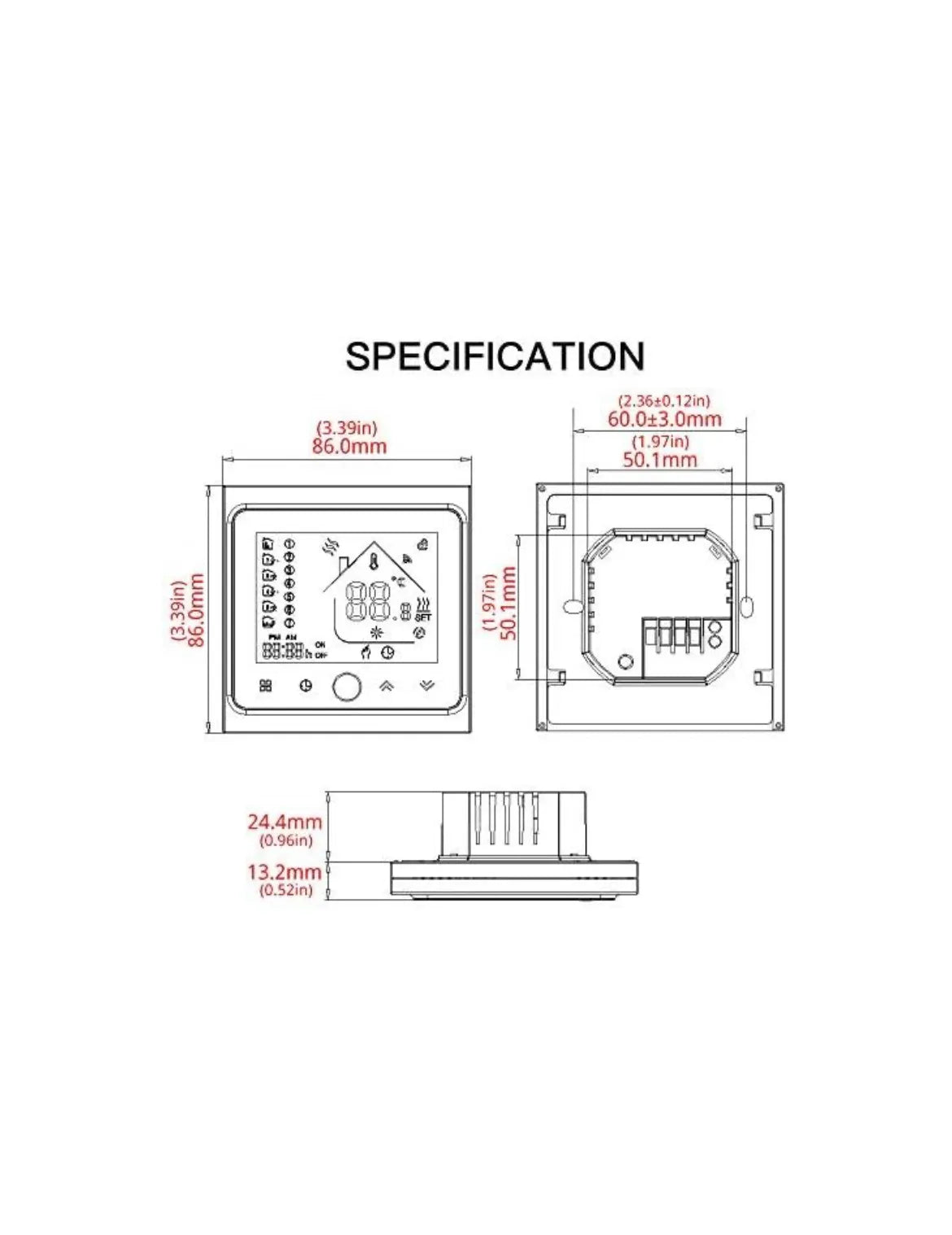 Termostato inteligente MOES WiFi