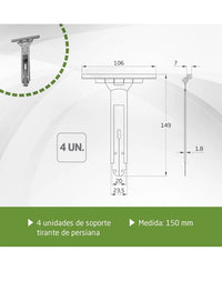 Pack de 4 Flejes de Persiana Enrollable Amig