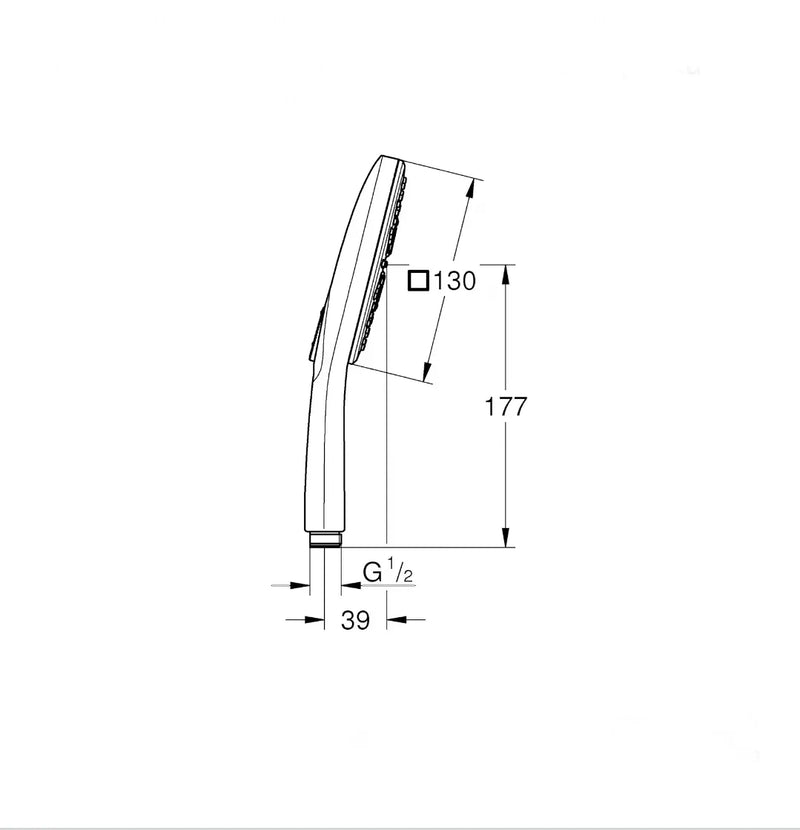 Teleducha 13 cm con 3 chorros - GROHE