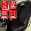 Respaldo de asiento coche negro y blanco - Sumex