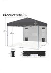 Gazebo plegable de 3x3 m - YAHEETECH