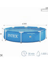 Piscina Desmontable Redonda Metal Intex