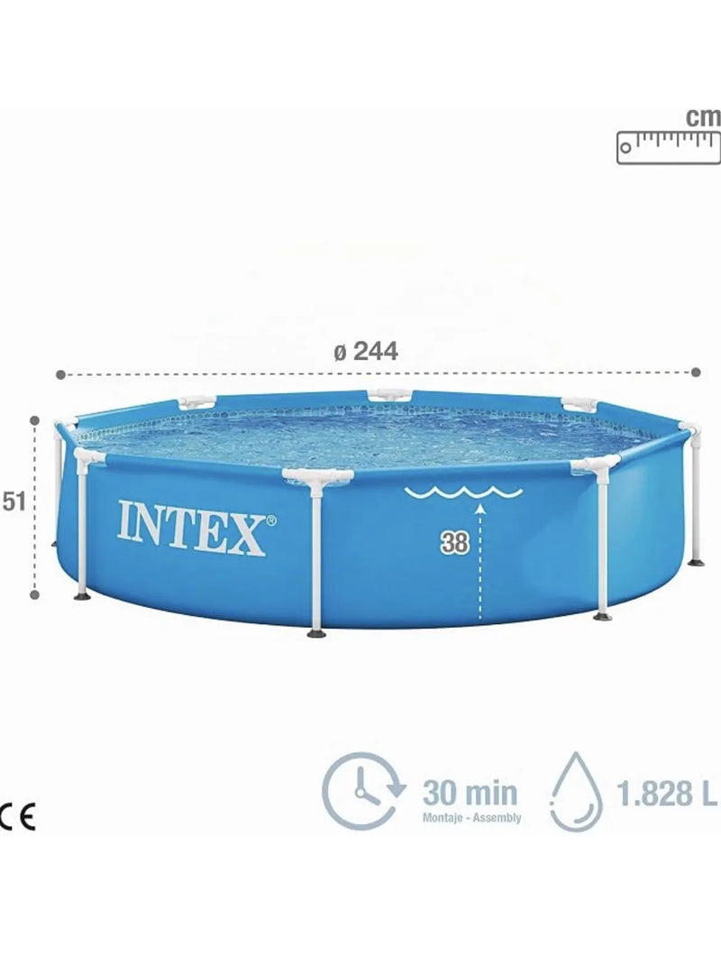 Piscina Desmontable Redonda Metal Intex