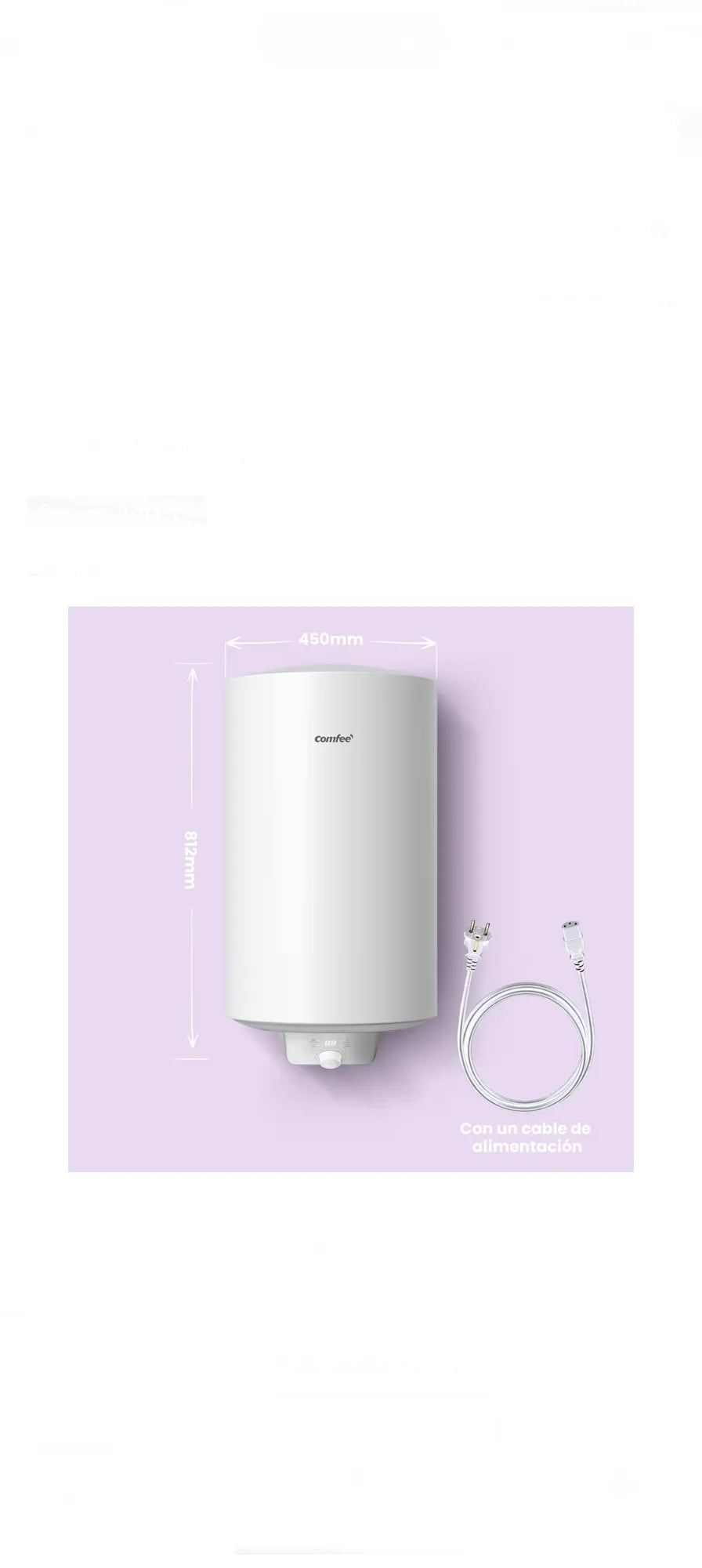 Calentador de agua eléctrico - Comfee
