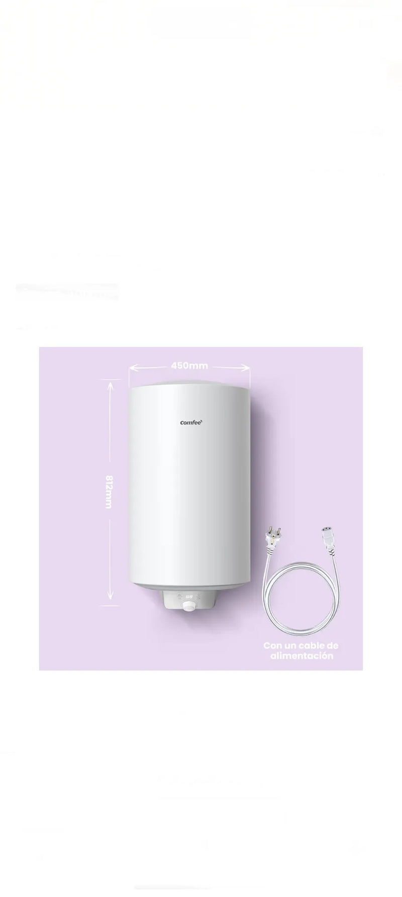 Calentador de agua eléctrico - Comfee
