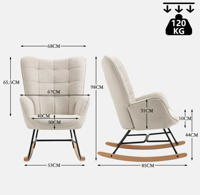 Silla mecedora especial para salón - Furnish