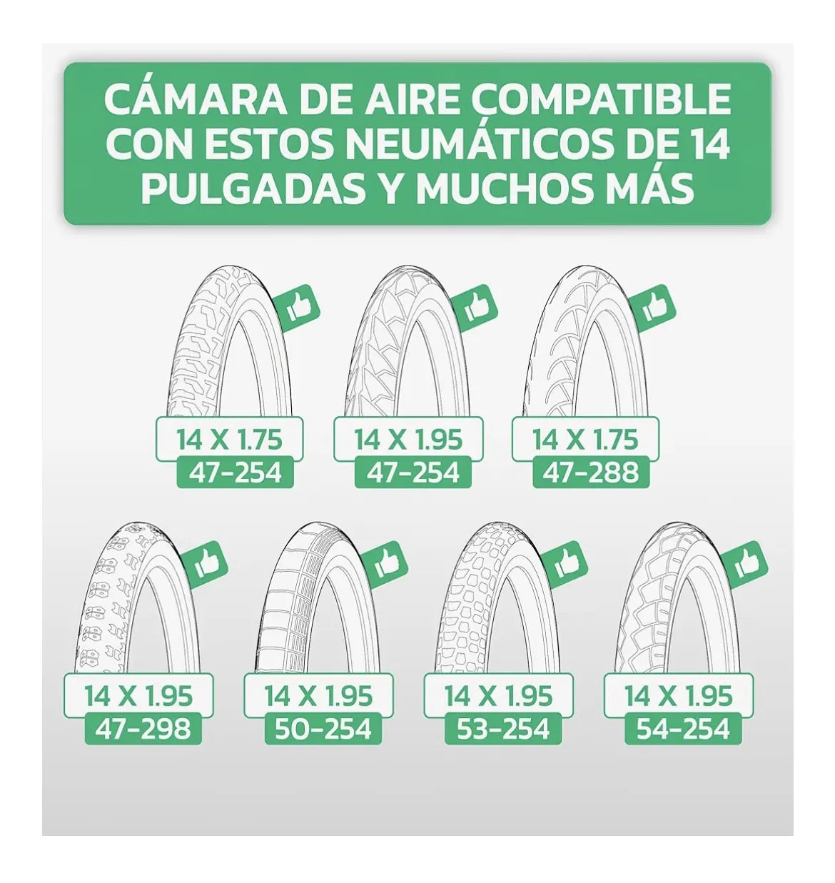 Cámaras de Aire 14 Pulgadas MOOVMOOV