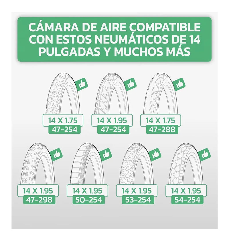 Cámaras de Aire 14 Pulgadas MOOVMOOV