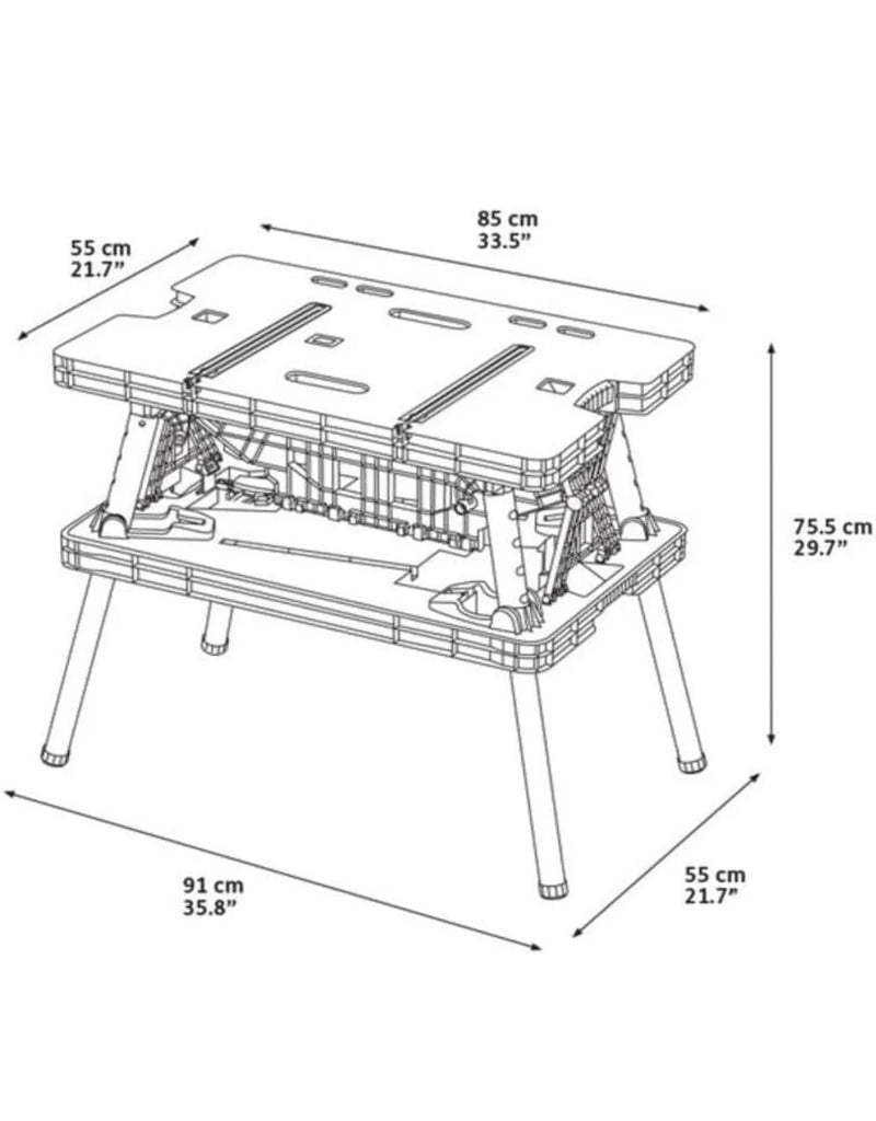 Mesa de herramientas plegable - Keter