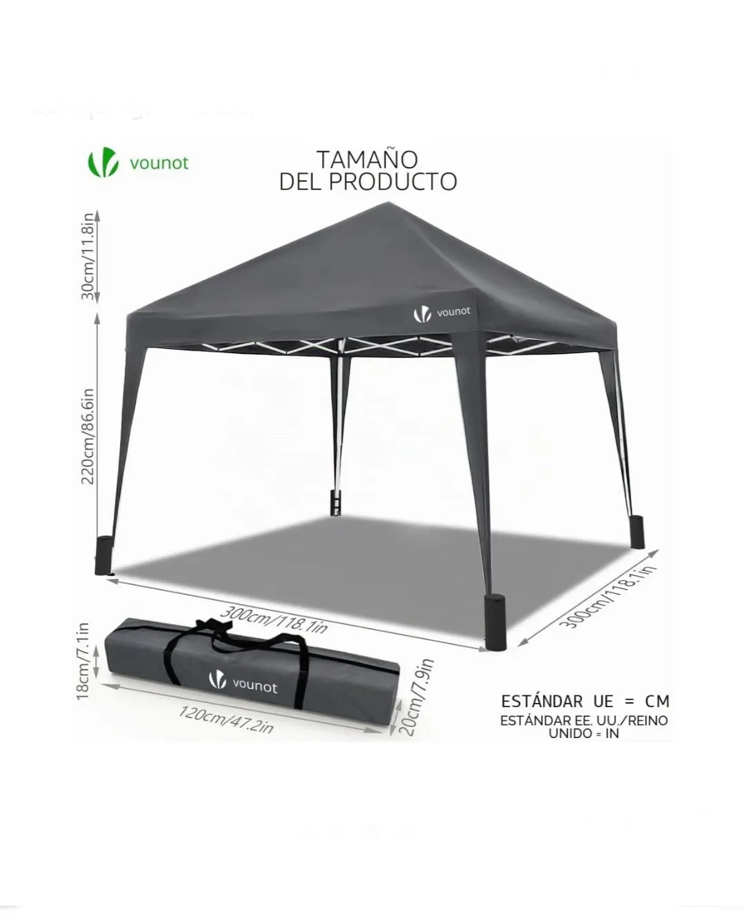 Carpa Plegable Gazebo 3x3m