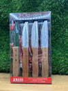 Set de 4 Cuchillos Chuleteros ANGUS