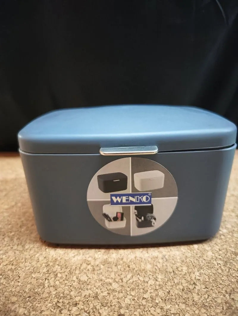 Wenko Caja de baño con tapa Barcelona antracita