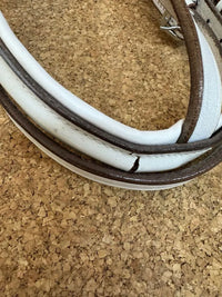 Brida de Piel Blanca Completa