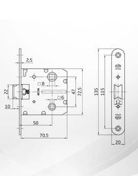 Picaporte Unificado para Puertas de Madera Amig
