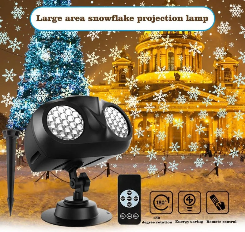 Proyector de luces de copo de nieve - Backture