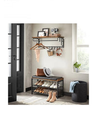 Estanteria de Pared / Negra y Marron