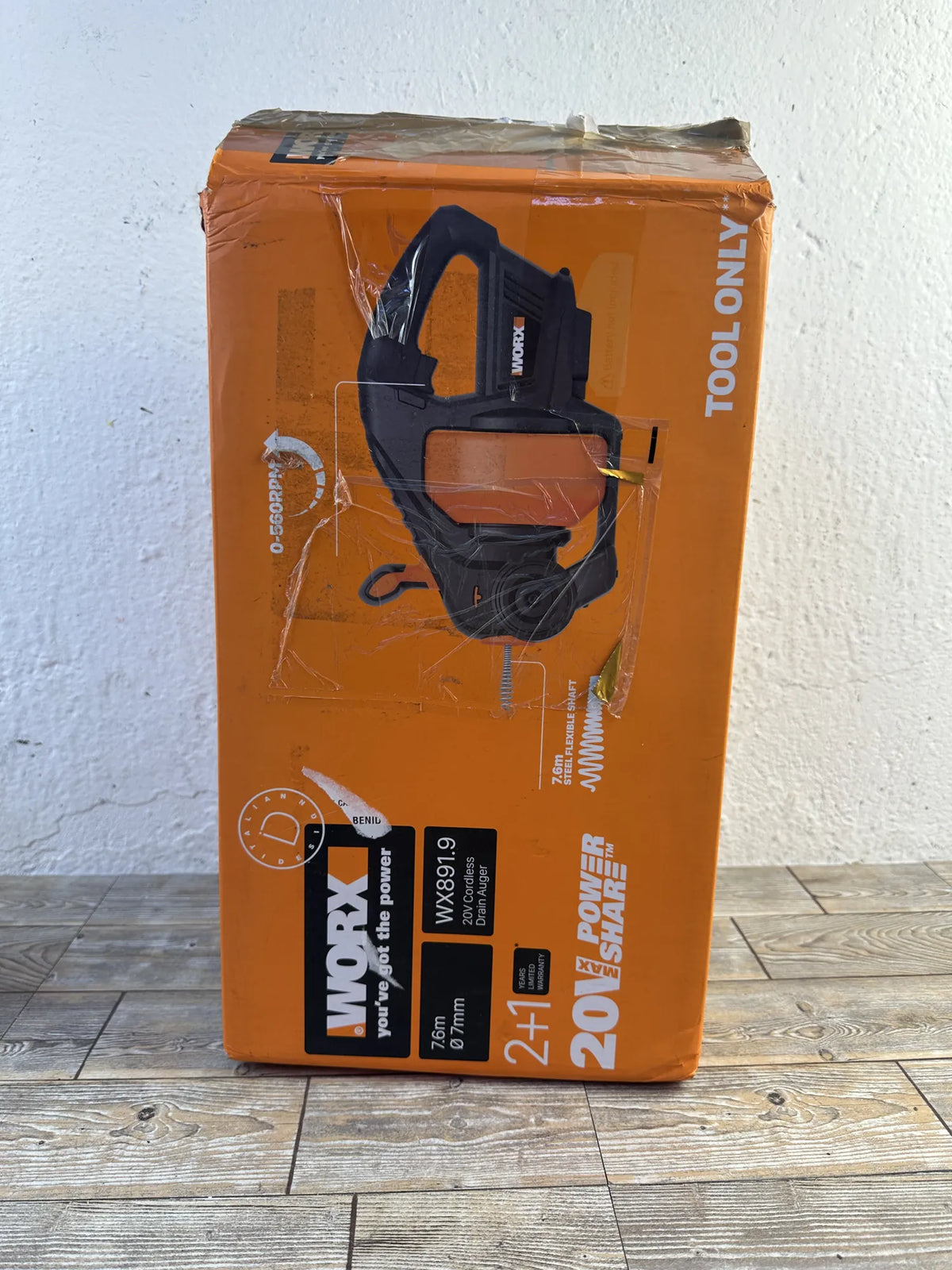 Desatascador de tuberías Worx