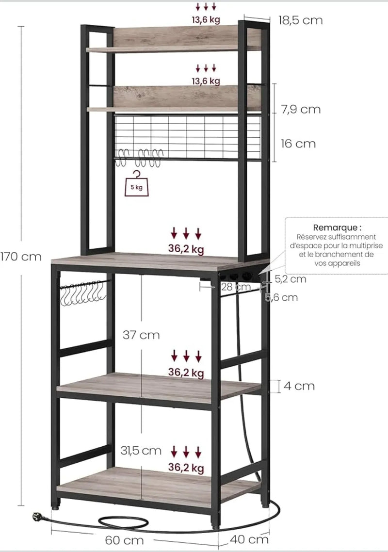 Estante de cocina