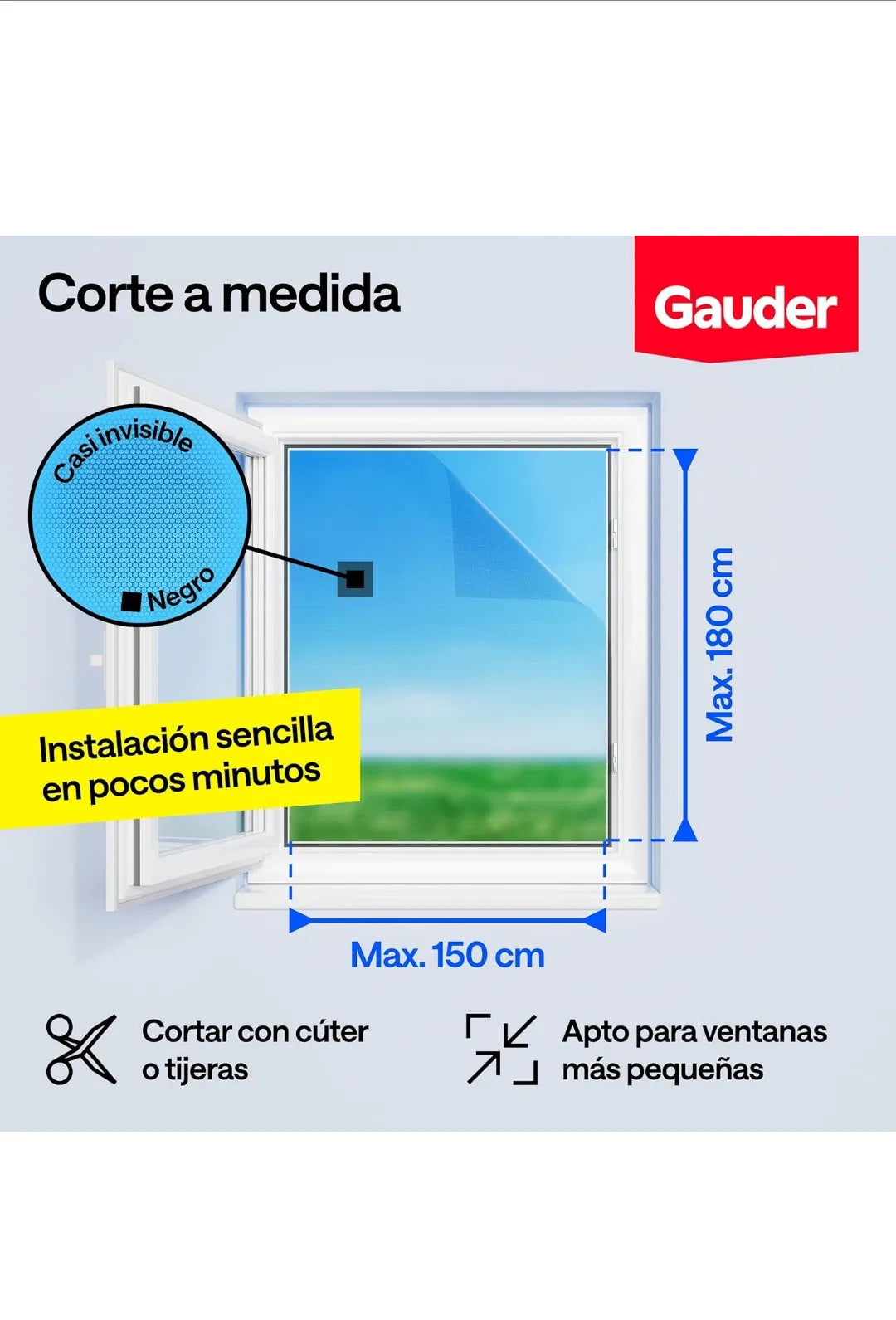 Mosquitera para Ventana 150 x 180 cm