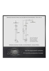 Columna de Ducha Gris Gunmetal