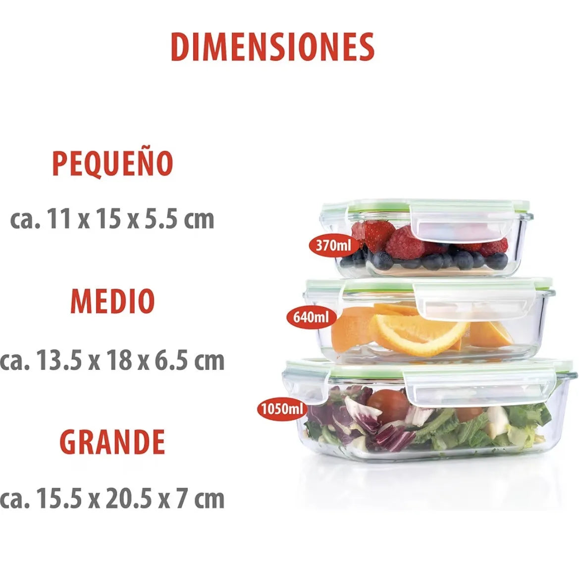 Tarros con tapa 3 Piezas Alpina