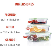 Tarros con tapa 3 Piezas Alpina