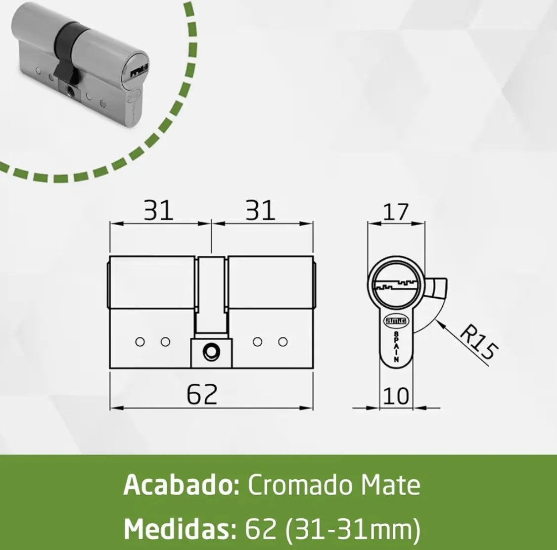 Cilindro de seguridad Amig