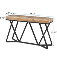 Mesa consola de metal