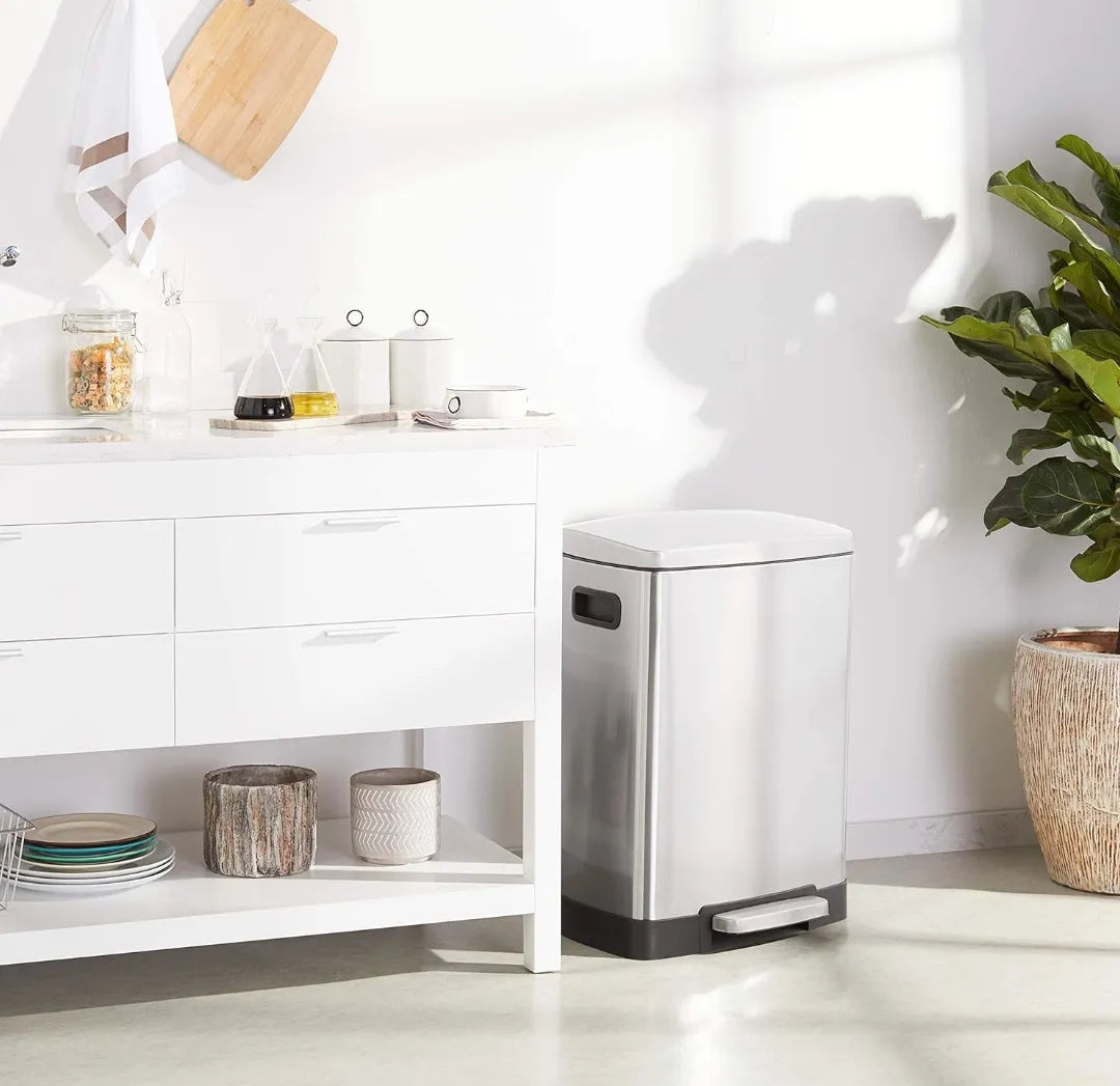 Cubo de basura con 2 compartimientos - Amazon basics