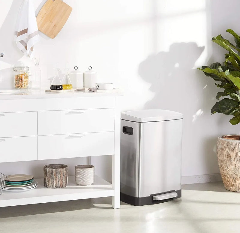 Cubo de basura con 2 compartimientos - Amazon basics