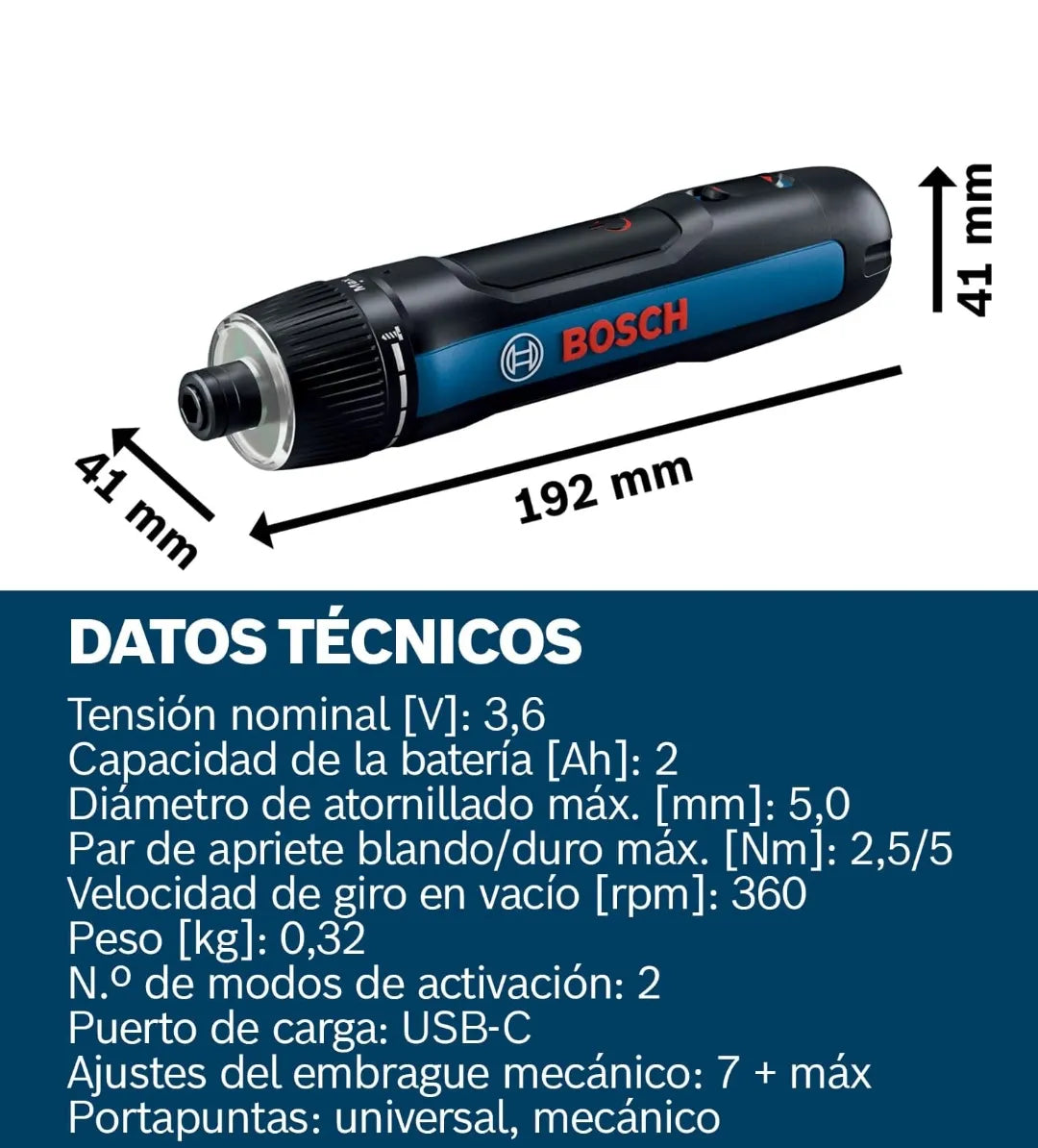 Atornillador a batería - Bosch GO
