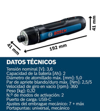 Atornillador a batería - Bosch GO