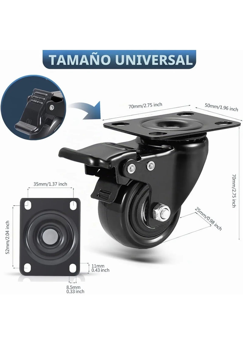 Ruedas para Muebles de 50mm
