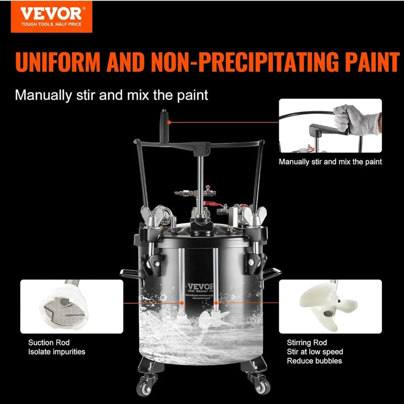 Tanque de presión para pintura - Vevor