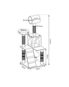 Árbol rascador para Gatos Altura 133 cm