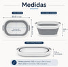 Cesto plegable de colada de silicona