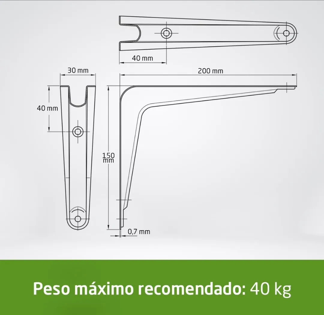 Pack Soportes para Estantería