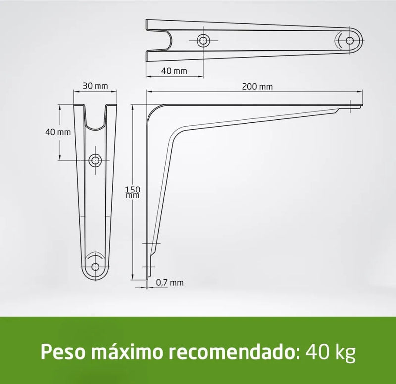 Pack Soportes para Estantería