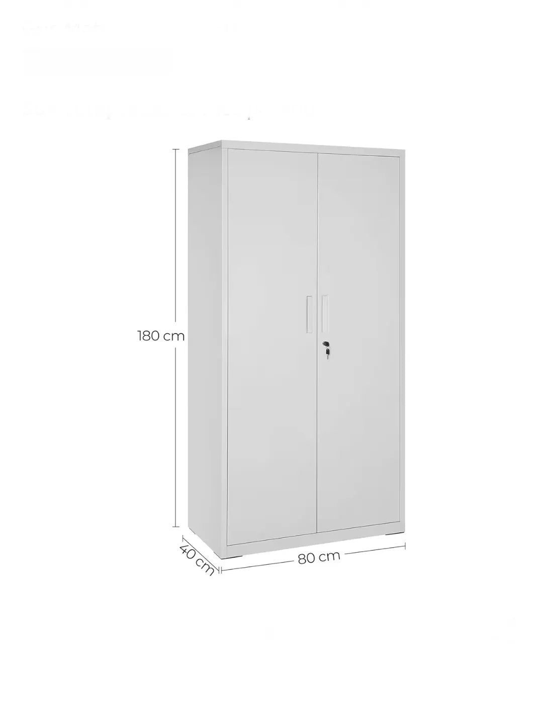 Armario de Garaje de 5 Estantes con 2 Puertas