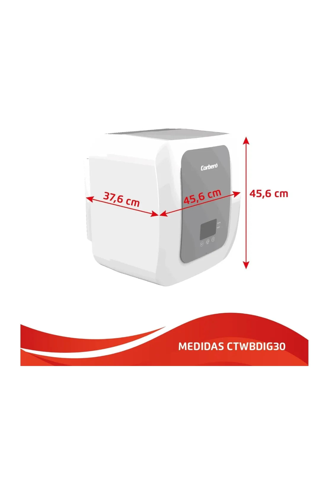 Termo Eléctrico Compacto Digital | CTWBDIG30 | 30L