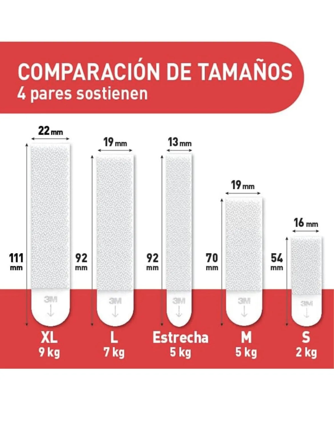 Tiras Adhesivas para Colgar Cuadros 3M