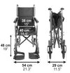 Silla de ruedas plegable