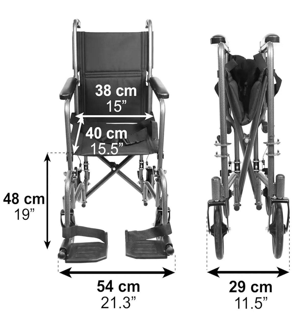 Silla de ruedas plegable
