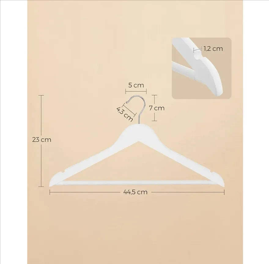 Percha de Madera Maciza