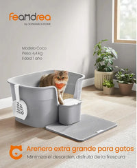 Arenero para gatos