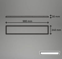Plafón LED rectangular ultra plano - Briloner