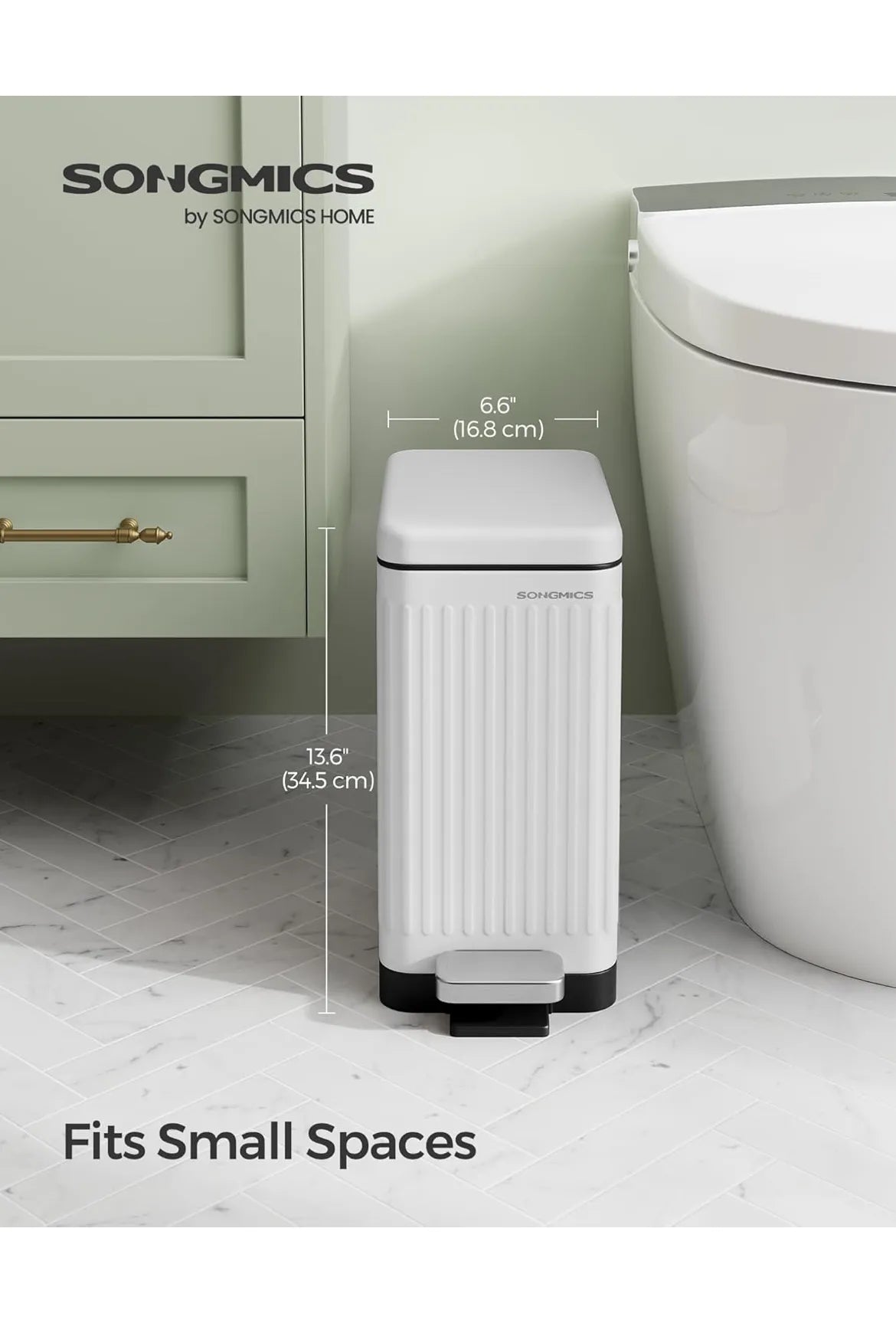 Basurero para baño SONGMICS